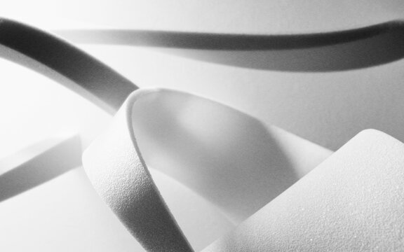 Wave white stripes, abstract background