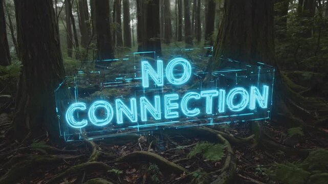 No connection in the forest.