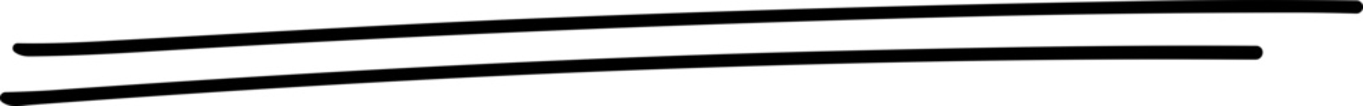 Two parallel black lines on a white background, abstract design element