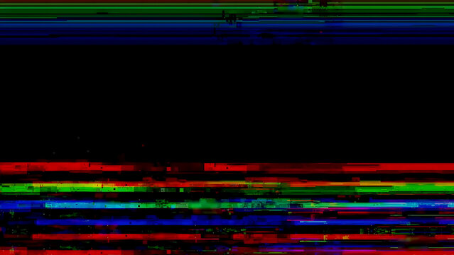 Glitch tv static noise background, motion tv static noise, bad tv signal, black screen, error static.