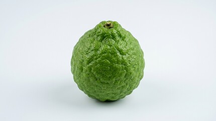 Obraz premium green lemon on a white background