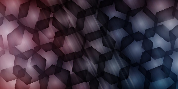 Dark abstract geometric pattern with hexagonal shapes