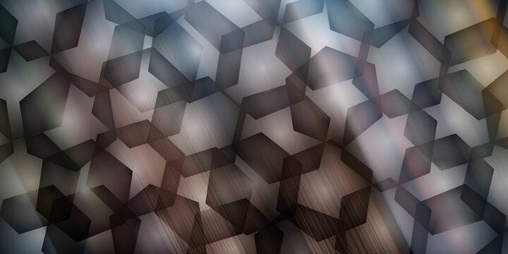 Abstract geometric background with overlapping hexagonal shapes
