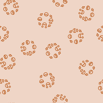 enzyme catalysis biochemistry vector line seamless pattern enzyme catalysis biochemistry sign illustration