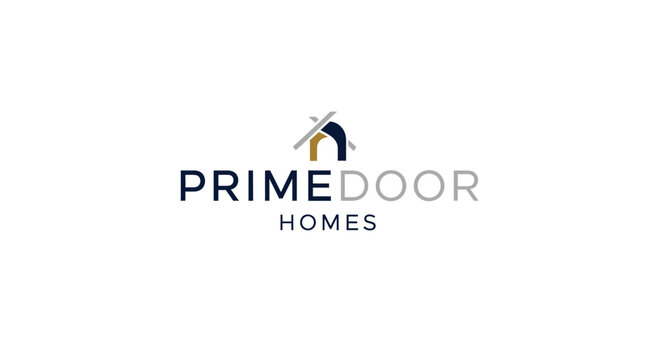 Home construction and real estate company logo design