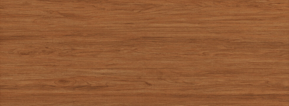 Natural walnut wood texture background, dark brown timber surface with organic grain, polished hardwood plank for interior design and carpentry
