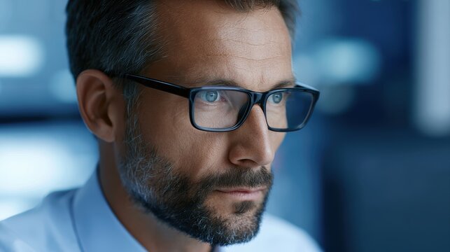IT leader managing cybersecurity operations with real-time alert systems and infrastructure protection tools