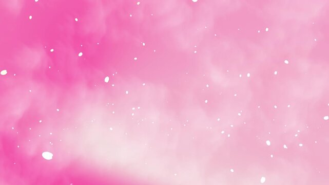 cute girly wallpaper on soft clouds background combination sakura petal. best for background decoration like valentine or dreamy concept