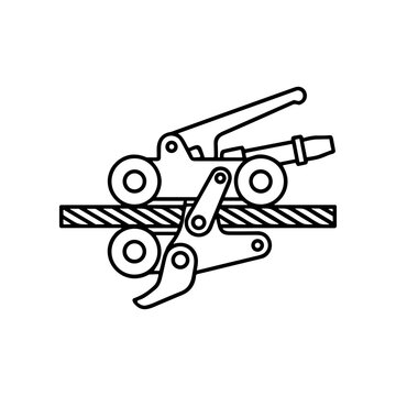 Industrial metal cutting shears machine tool.