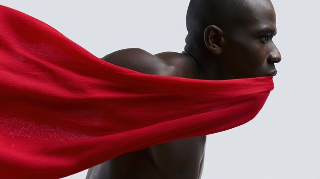 Person breaking through finish line ribbon, achievement and perseverance concept, dynamic action photography