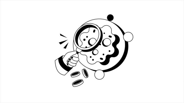 Cancer Cell Black and White MP4 Animation 