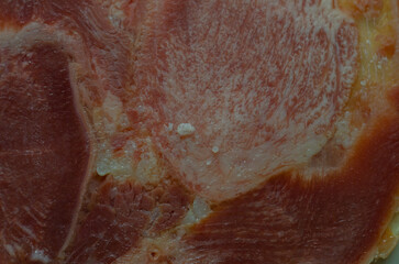 Fototapeta premium Close-up of golden-brown pastry with soft, flaky layers