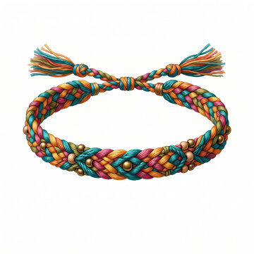 Braided Friendship Bracelet Made with Colorful Woven Threads and Decorative Bead Accents Celebrating Friendship Day Loyalty Creativity and Lasting Connections