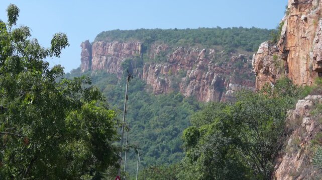 Beautiful Seshachalam Hills Landscape on Tirupati to Tirumala Road in Andhra Pradesh India