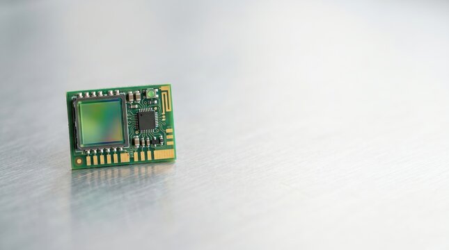 Close-up of a Microchip Sensor Module