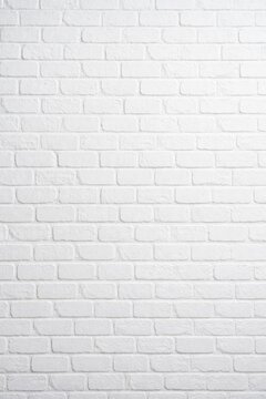 Minimalist white brick wall texture.