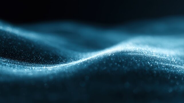 Futuristic abstract tech background, luminous digital waveforms, glowing particle streams, premium innovation atmosphere, ultra clean Adobe stock seller aesthetic