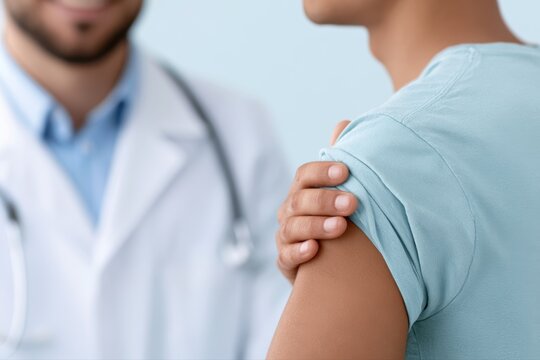 Dengue healthcare prevention campaign, physician educating patient about mosquito borne infection risks, clinical awareness concept