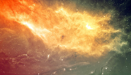 Colorful Galaxy Nebula Background with Bright Stars and Cosmic Space Universe. © Emma Grace