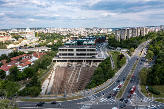 Belgrade Centre Railway Station (Prokop) and Office Building in Belgrade, Serbia