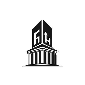 Stylized Building with FH Logo