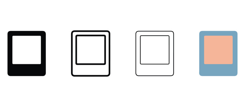  tablet computer icons in various colors and styles for design and technology concepts  isolated on white background