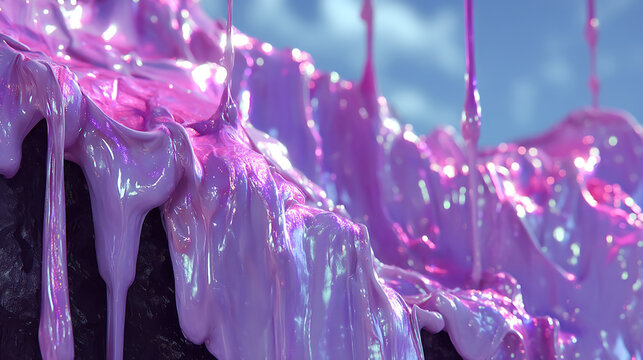 Purple liquid drip texture abstract background with abstract, background