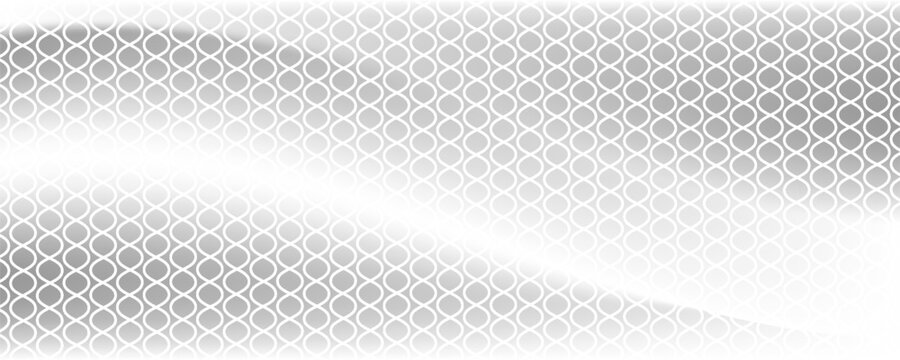 Black circular dots on white background. Mosaic holey print. Perforated metal texture. Peg board, radiator or speaker grill surface with repeated round holes. Vector graphic illustration.
