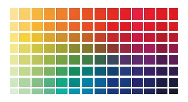 Colorful gradient block pattern design.