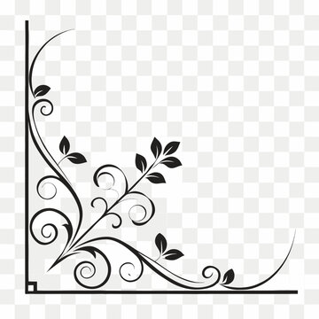 Victorian scroll corner with unique square accent.