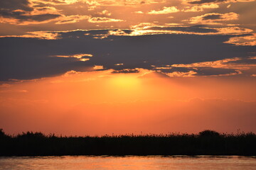 Fototapeta premium Sunset, Chobe River, Botswana