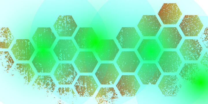 Orange and Yellow Colorful Honeycomb Seamless Background. Modern Golden Hexagon or Honeycomb Grid Pattern, Futuristic Polygon Texture for Banner, Business Design, and Abstract Geometric Art.