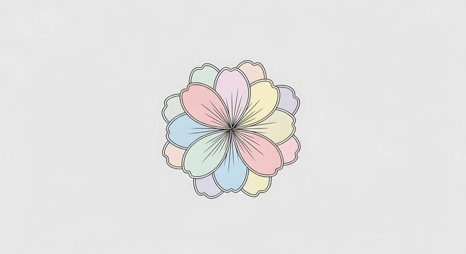 Colorful brain shaped puzzle piece illustration.