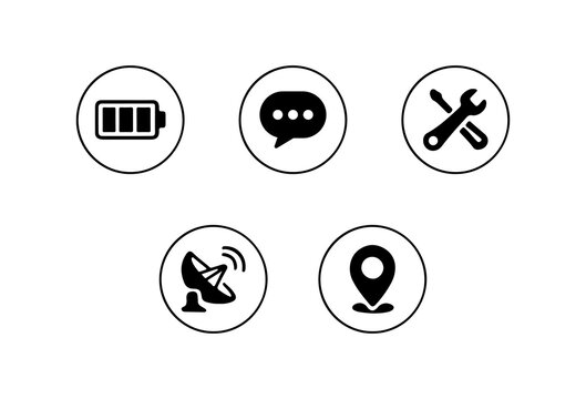 Modern Digital Technology Icons Collection
