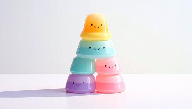 Cute Rainbow Stacking Toy