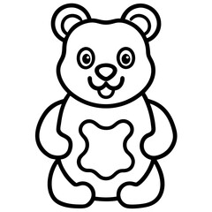 Fototapeta premium Gummy line art vector