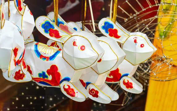 rabbit lantern for Chinese mid autumn festival
