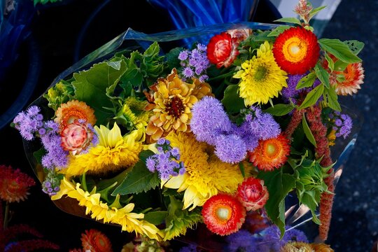 Bouquet of assorted summer flowers
