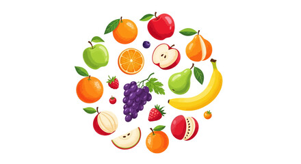 Obraz premium Fresh Fruit Assortment Healthy Food.