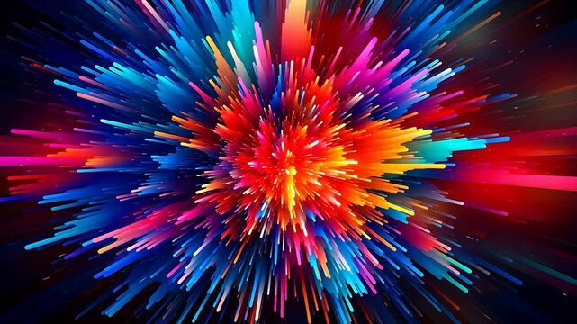 Digital technology futuristic point explosion abstract background