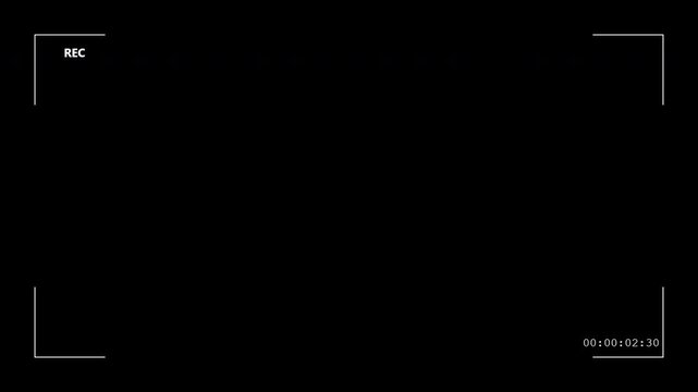 Recorder camera screen with timer bars on dark background