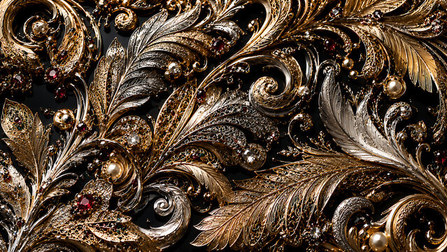 金糸刺繍を施したアラベスク風花柄模様の工芸品（絵画） アラベスク Images – Browse 2,920 Stock Photos, Vectors, and Video