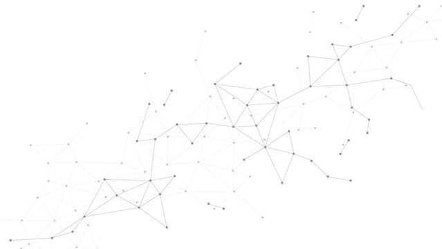 Abstract gray plexus network background with connected dots and lines technology concept vector