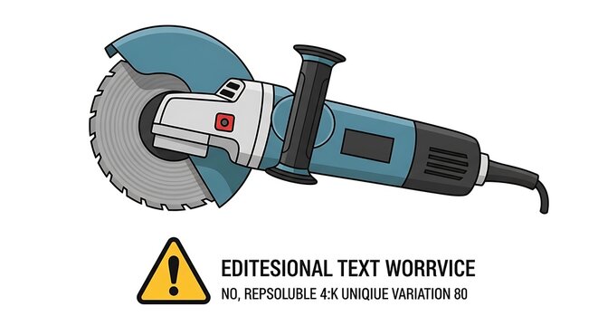 Electric angle grinder power tool for construction work