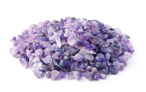 Amethyst crystal chips