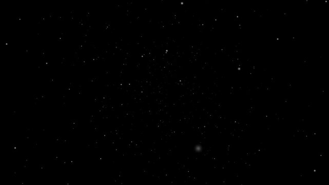 Flying through Starfield from outer space with a star. Twinkling or blinking stars.For Titles, Intro, Logo Reveal,glowing milky way galaxy.