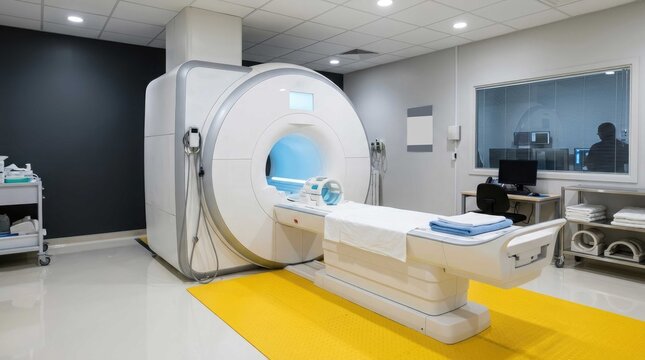 Mri machine in a modern medical facility