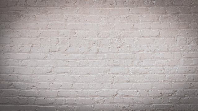 Minimalist White Painted Brick Wall Texture Website Hero Banner