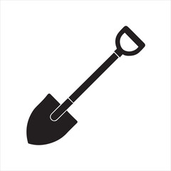 shovel icon vector illustration. © JOY RAY