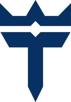 Abstract Aircraft Cross T Letter Logo Vector &ndash; Aviation Technology Geometric Symbol